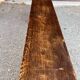 Solid wood bench