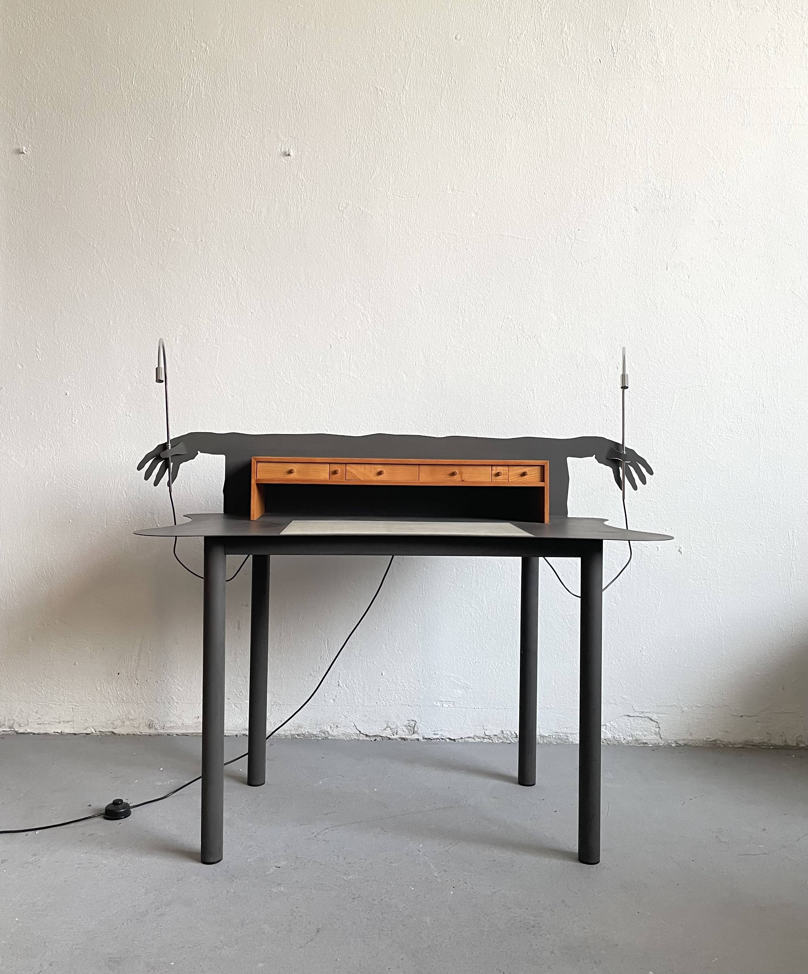 Sculptural Entremanos Secretary Desk by Andrés Nagel for Akaba, Spain 1988