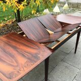 Rosewood dining table lübke 60s