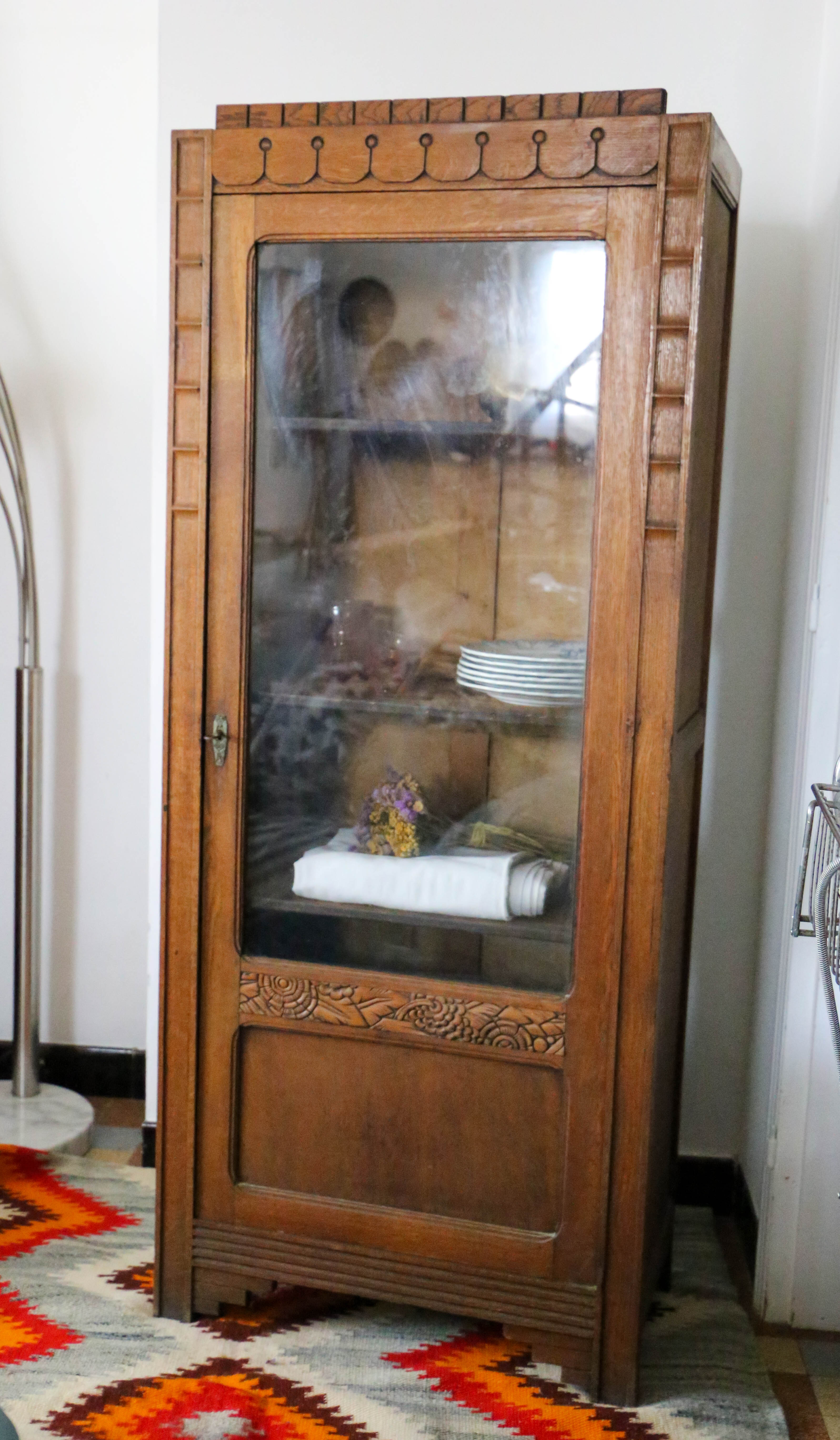 Glazed art deco cabinet