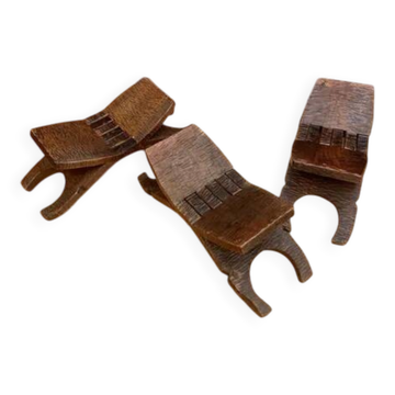 A set of three stools designed by Don S. Shoemaker, Señal SA, Mexico, 1960s