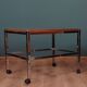 Table mobile avec plateau en palissandre