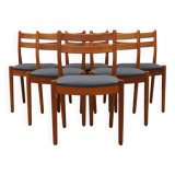 Set of six teak chairs, Danish design, 1970s, designer: Poul M. Volther
