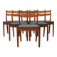 Set of six teak chairs, Danish design, 1970s, designer: Poul M. Volther