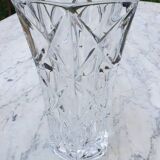 Hexagonal crystal vase from Arques