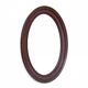 Oval mirror in a mahogany frame, Northern Europe, late 19th century.