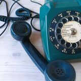 Blue S 63 rotary phone