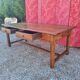 Table de ferme chêne et merisier