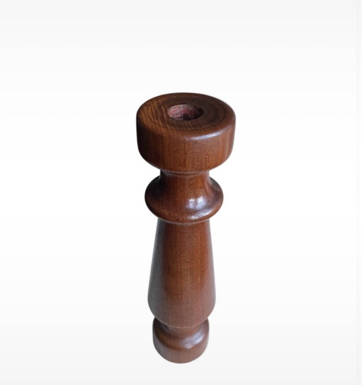 Bougeoir bois tourné de style scandinave