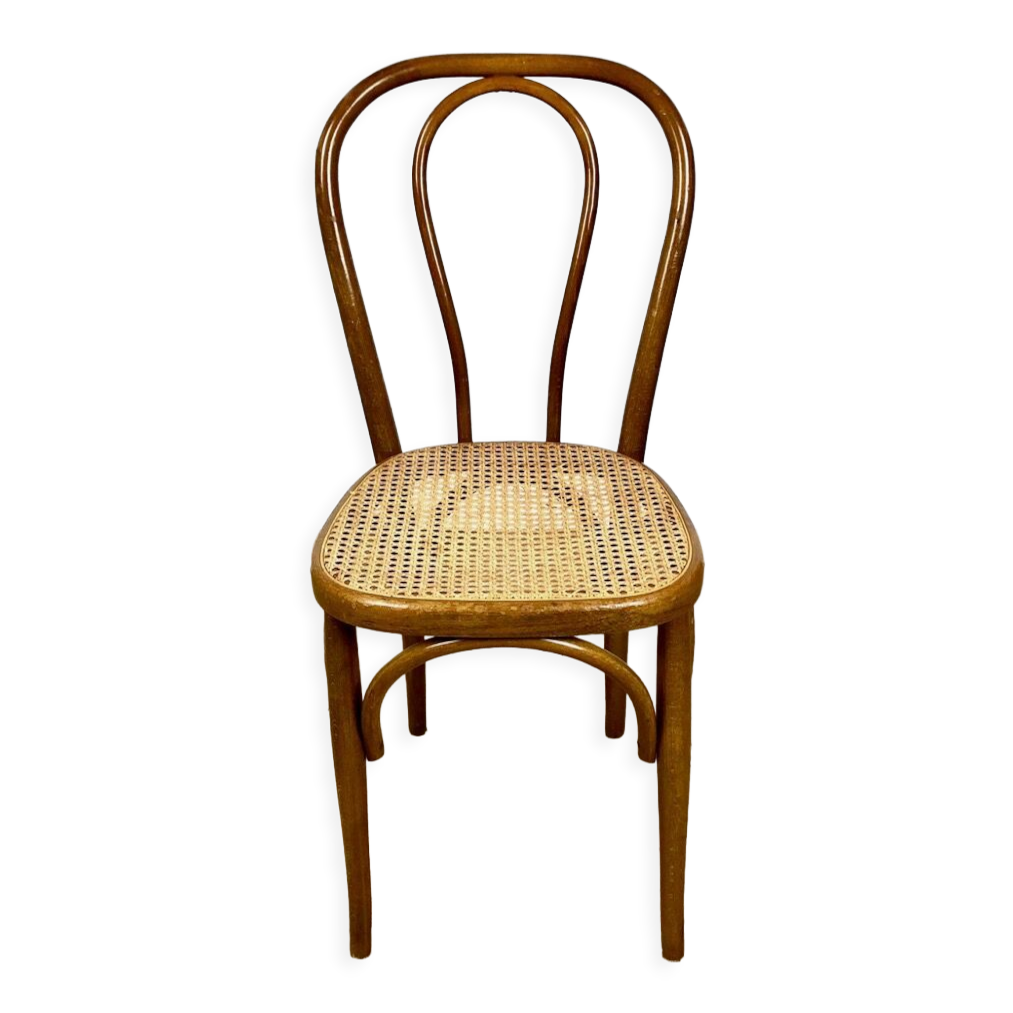 Bentwood and cane bistro chair