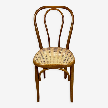 Bentwood and cane bistro chair