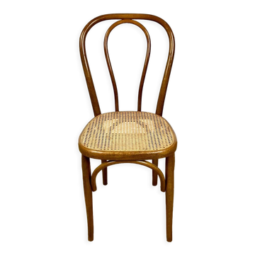 Bentwood and cane bistro chair