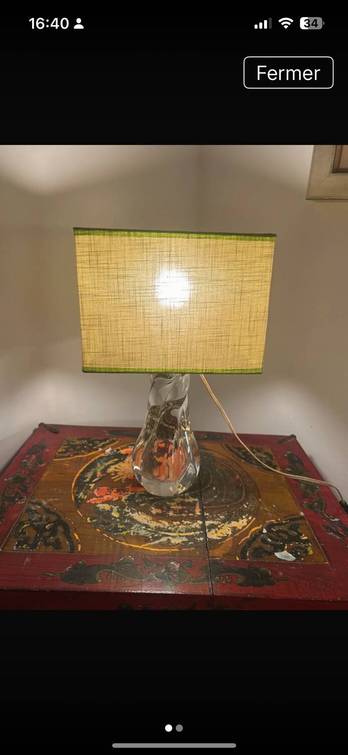 Baccarat lamp 1950