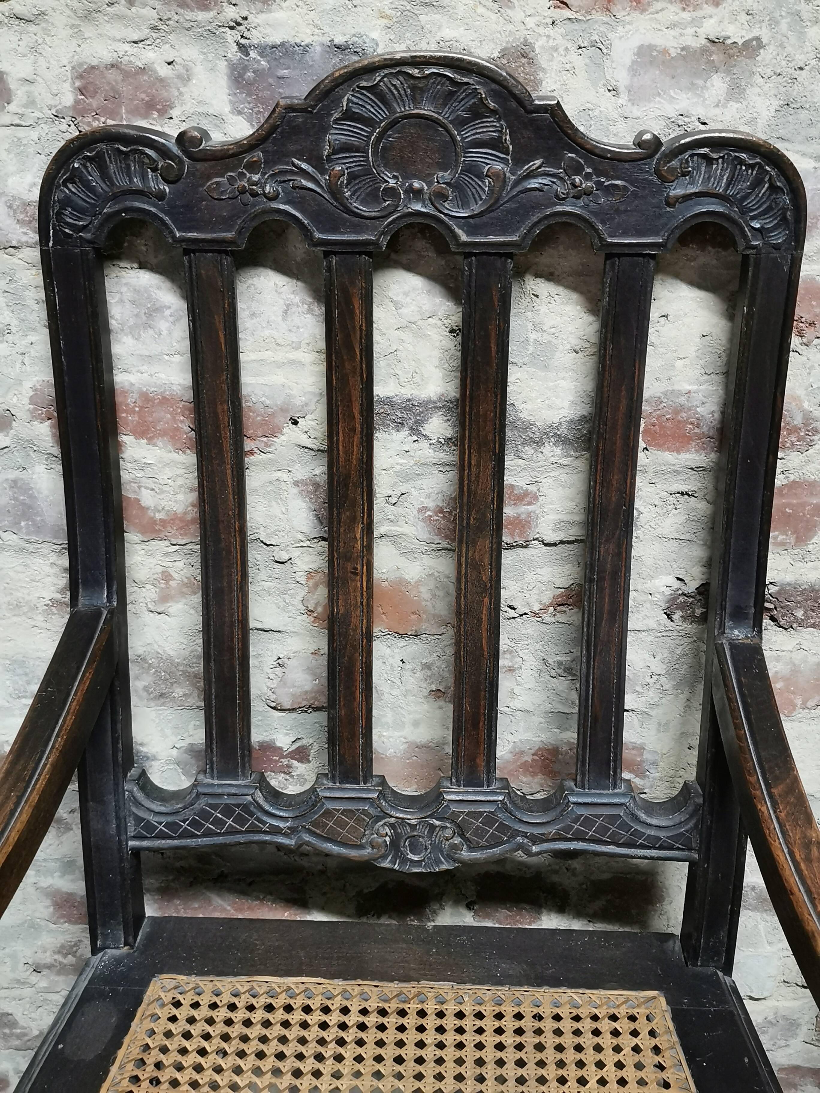 Paire de Fauteuils Cannés anciens , Style Louis XV / régence