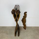 Florentine Savonarola folding chair, wood, Renaissance style