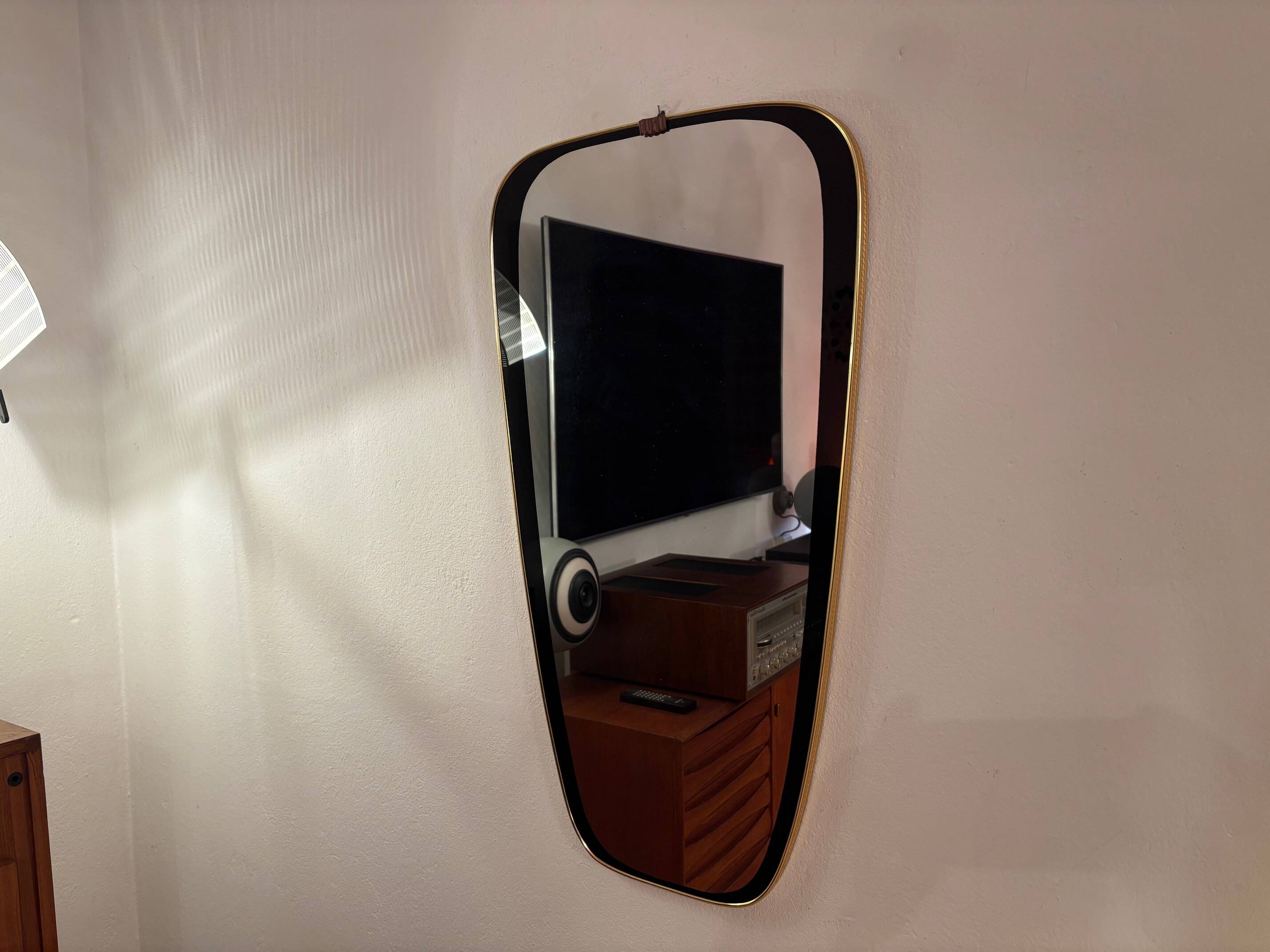 Large Rockabilly Mirror, 1960s