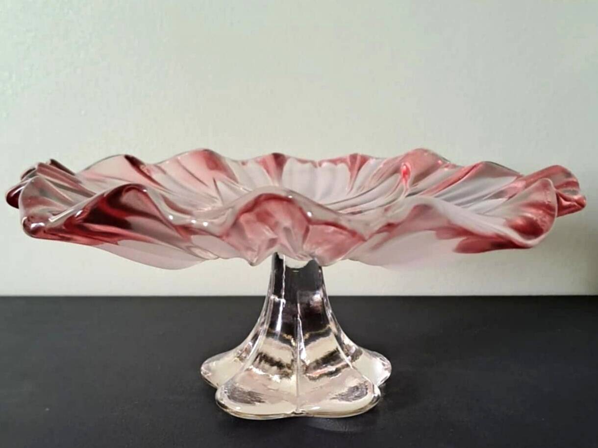 Crystal dessert dish