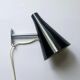 Rare Black Midcentury Adjustable Wall Lamp in style of Stilnovo, Lidokov, 1960s