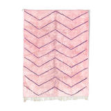Tapis marocain moderne rose
