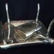 Maison Christofle White Metal Asparagus Dish and Tongs