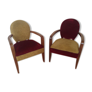 2  fauteuils art deco - jean
