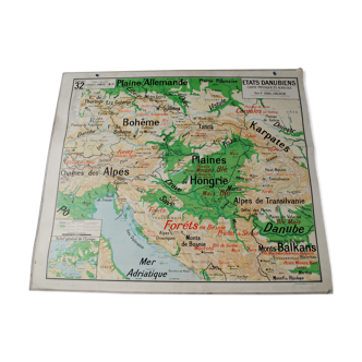 Vidal Lablache No.32 Danubian States map