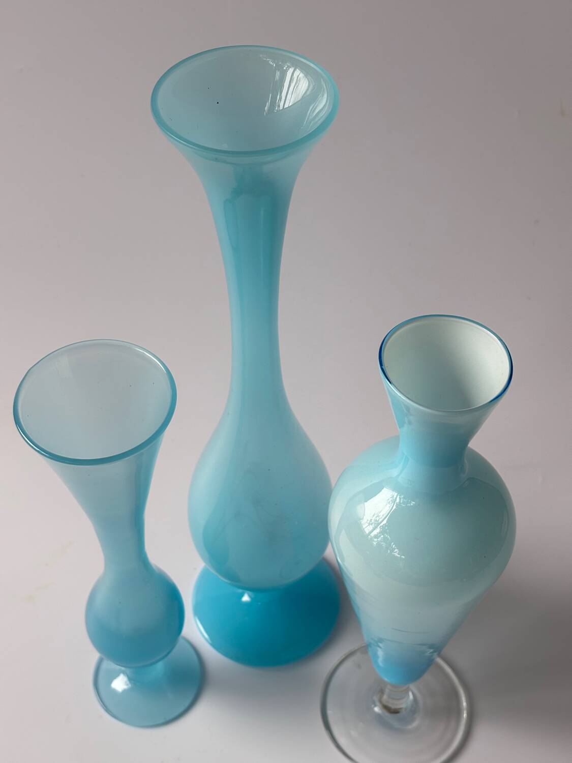 Vintage opaline vases
