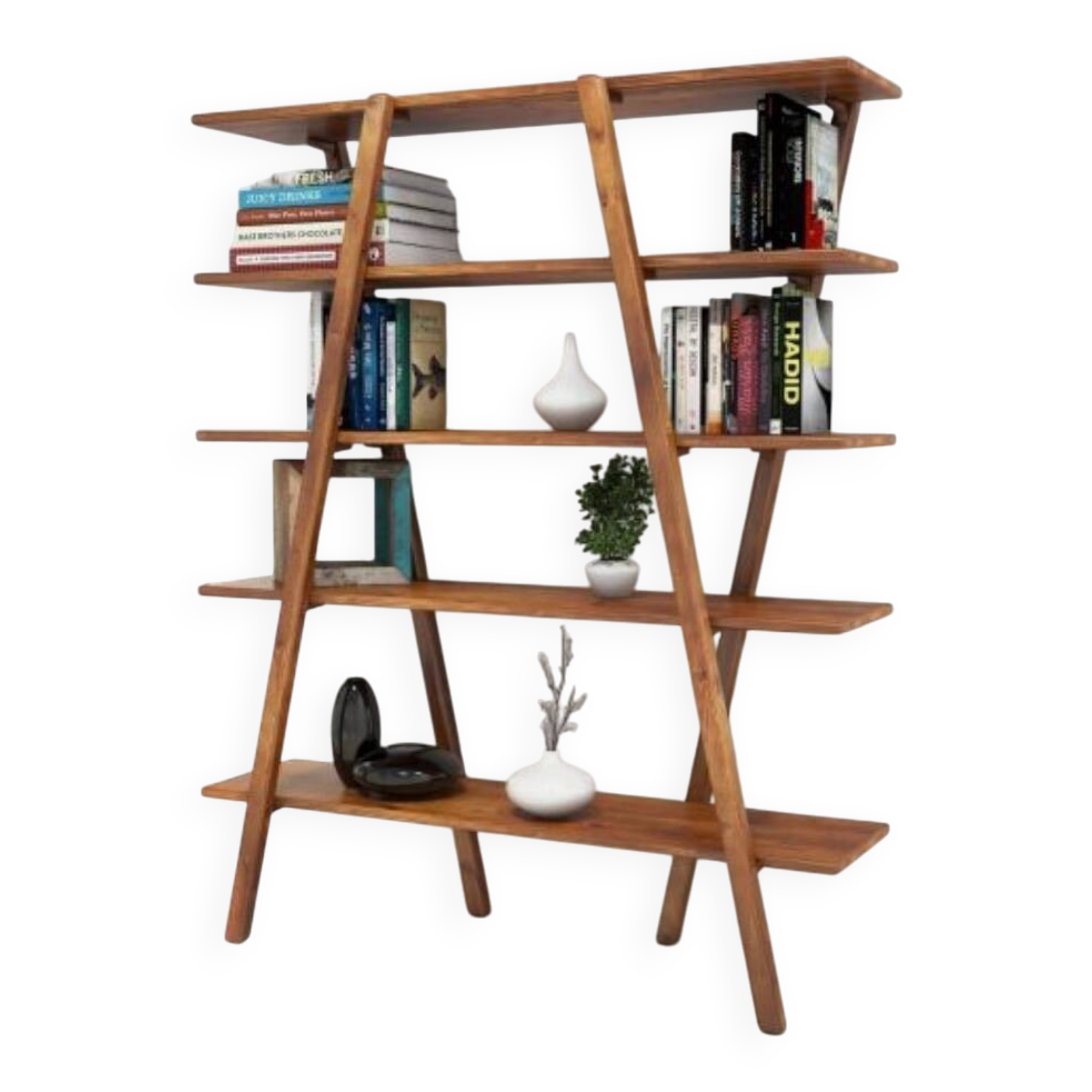 New Scandinavian style wooden bookshelf