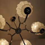 Art deco chandelier with 5 arms of light