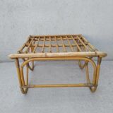 Vintage rattan coffee table