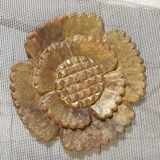 Flower in gilded wood