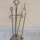 Bronze fireplace servant