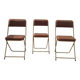 Lot de 3 chaises Lafuma pliantes vintage