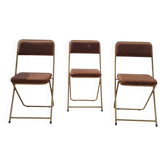 Set of 3 vintage Lafuna folding chairs