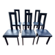 Lot de six chaises bleu de Pietro Costantini