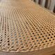 Louis XVI style piano bench in carved wood and caning
