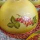 Set of 10 vintage 1960s glass shade lamps with grape decoration
