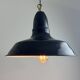 Ancienne suspension d’atelier industriel emaillee 40 cm