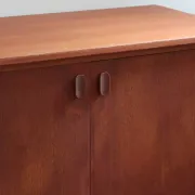 Small Ulferts teak sideboard from the 1960s with integrated handles.
