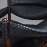 Mid-century modern Danish armchairs and coffee table by Kristian Vedel for Sören Willadsen, 1960s, set of 3