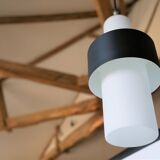 Scandinavian hanging opaline and black metal