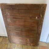 Antique solid oak mirror