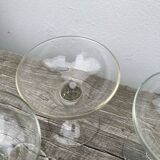 6 blown glasses / old cups
