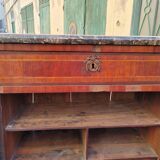Louis XVI period secretary Marquetry in rosewood and rosewood