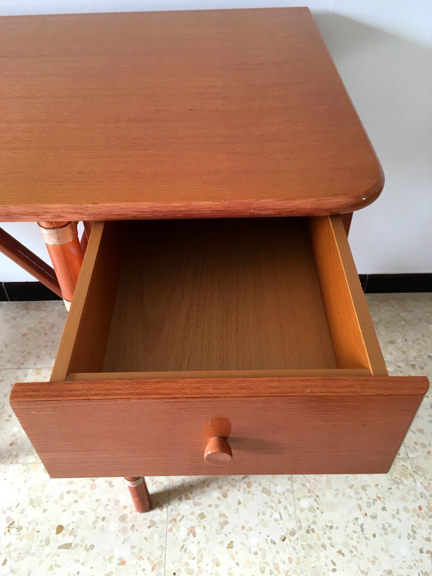 Italian office Roberti Rattan vintage 80s