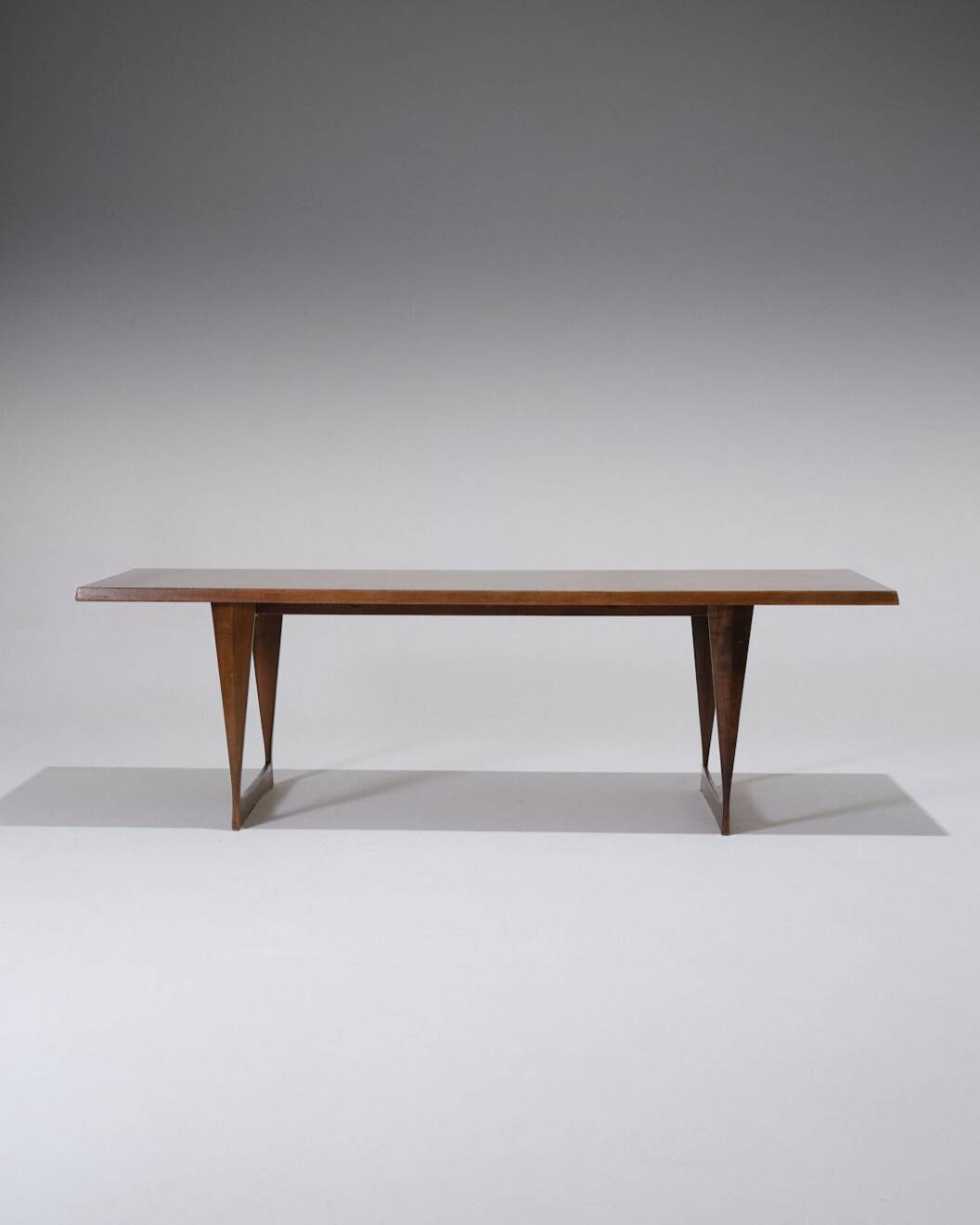 Scandinavian Dark Wood Coffee Table, 1960s