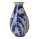 Vase en grès d'Alsace Betschdorf - Potterie Schmitter - Gris et Bleu Cobalt
