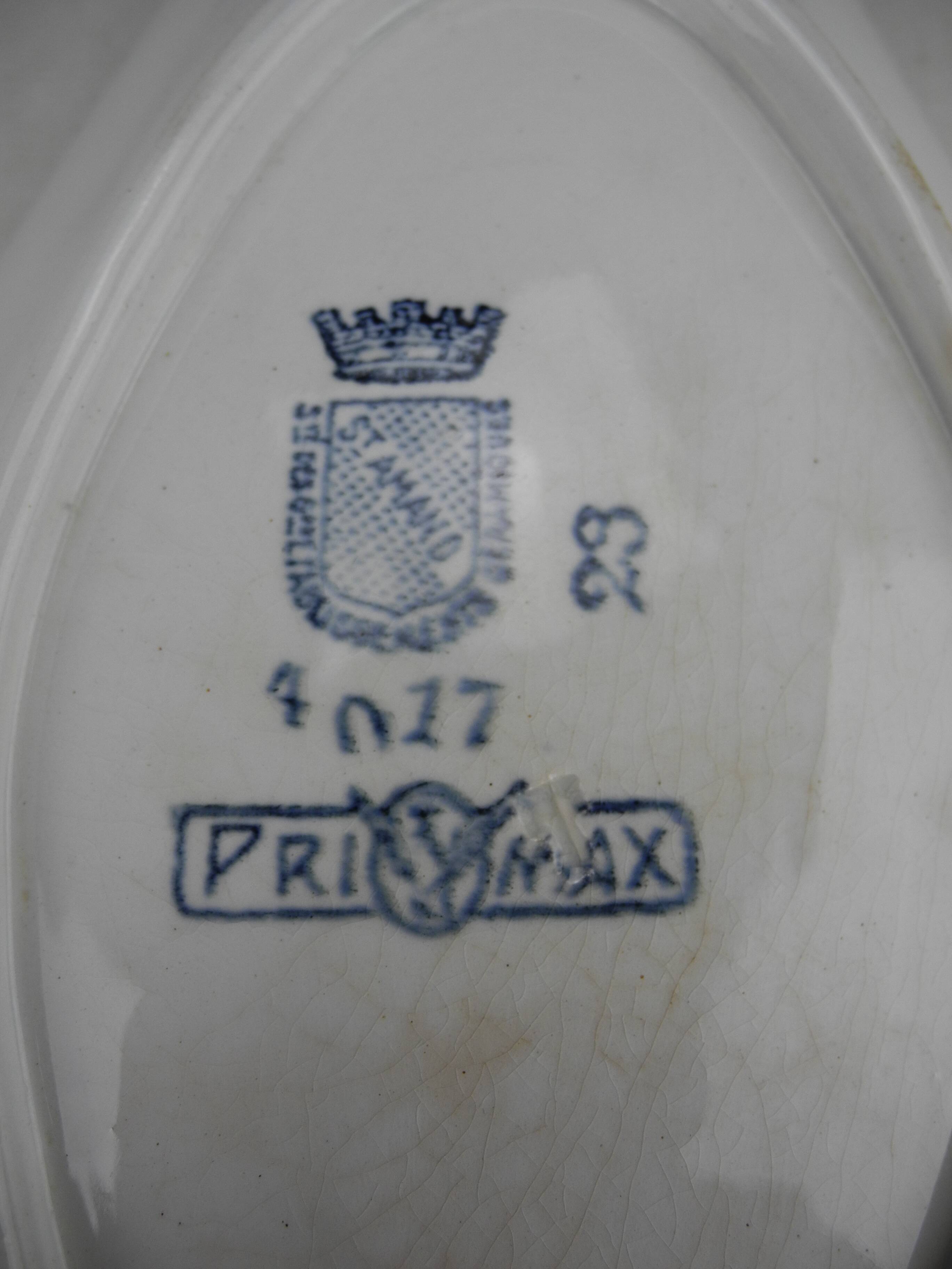 Old st amand primax antique french dish 30s