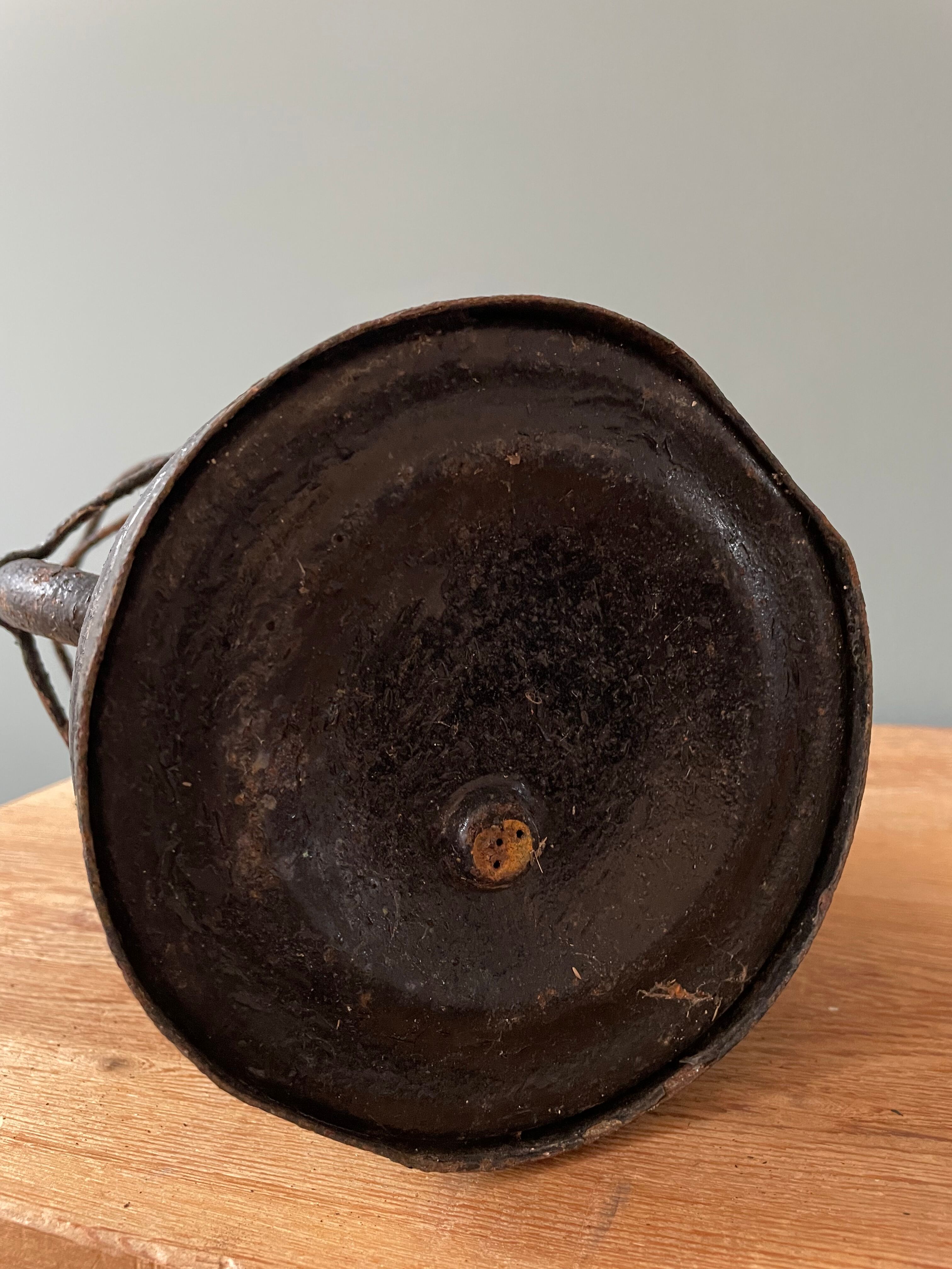 Old kerosene storm lamp