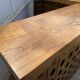 L-shaped walnut solid wood bar, professional furniture, bistro counter, reception.